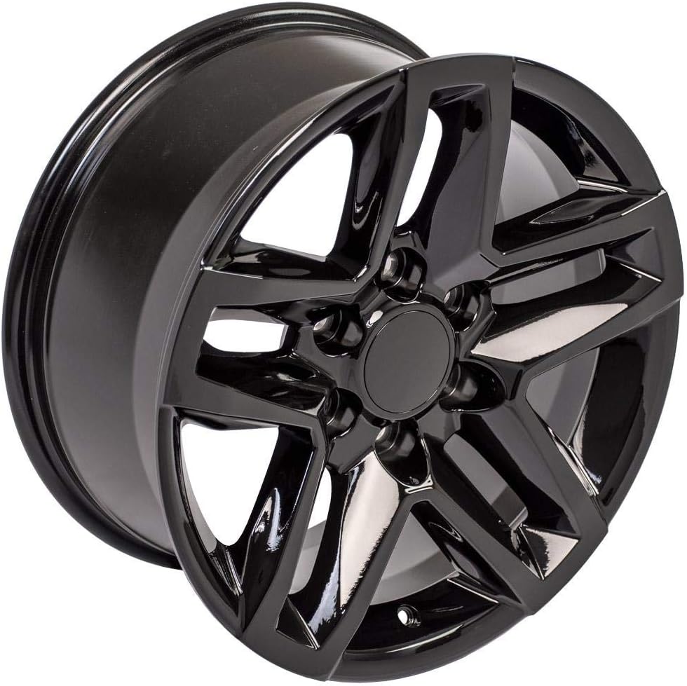 OE Wheels LLC 18 inch Rim Fits 6x139.7 Silverado Suburban Tahoe Sierra Yukon Escalade CV34B 18x8.5 Black Wheels Hollander: 5911
