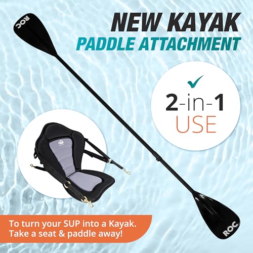 Roc Inflatable Stand Up Paddle Boards with Premium SUP Paddle Board Accessories, Wide Stable Design, Non-Slip Comfort Deck for Youth & Adults