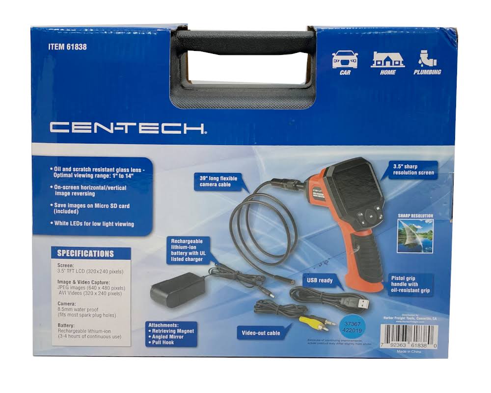 Cen-Tech High Resolution Digital Video Inspection Camera 61838
