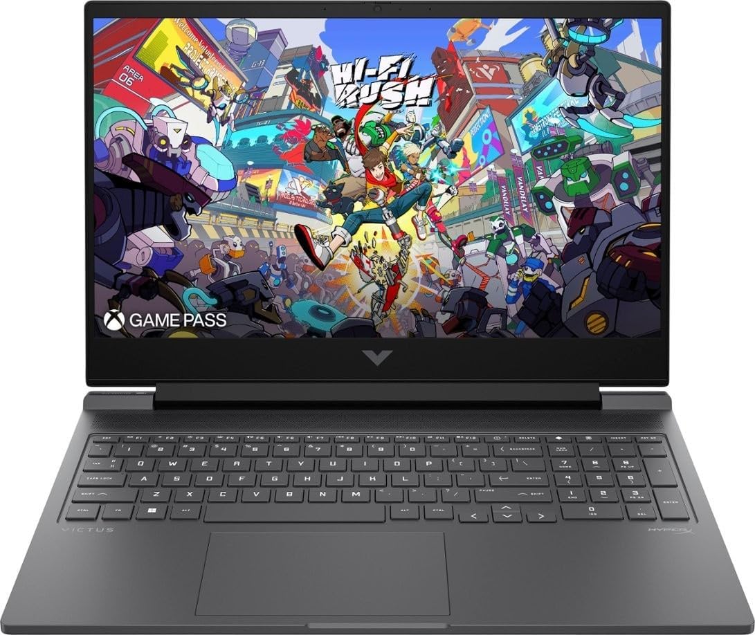 HP - Victus 16.1" Gaming Laptop - AMD Ryzen 7-8845HS - 16GB DDR5 Memory - NVIDIA GeForce RTX 4070-512GB SSD - Mica Silver