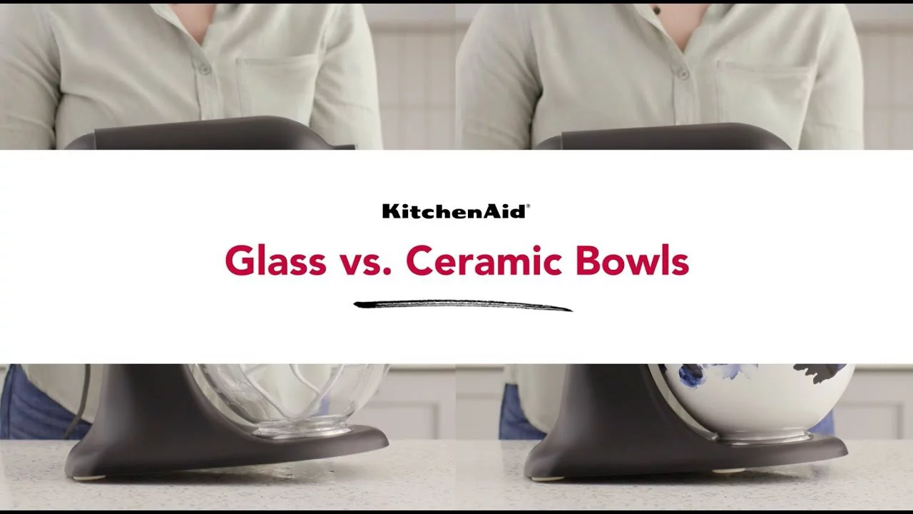 KitchenAid 5-Quart Dew Drop Ceramic Bowl | Fits 4.5-Quart & 5-Quart KitchenAid Tilt-Head Stand Mixers