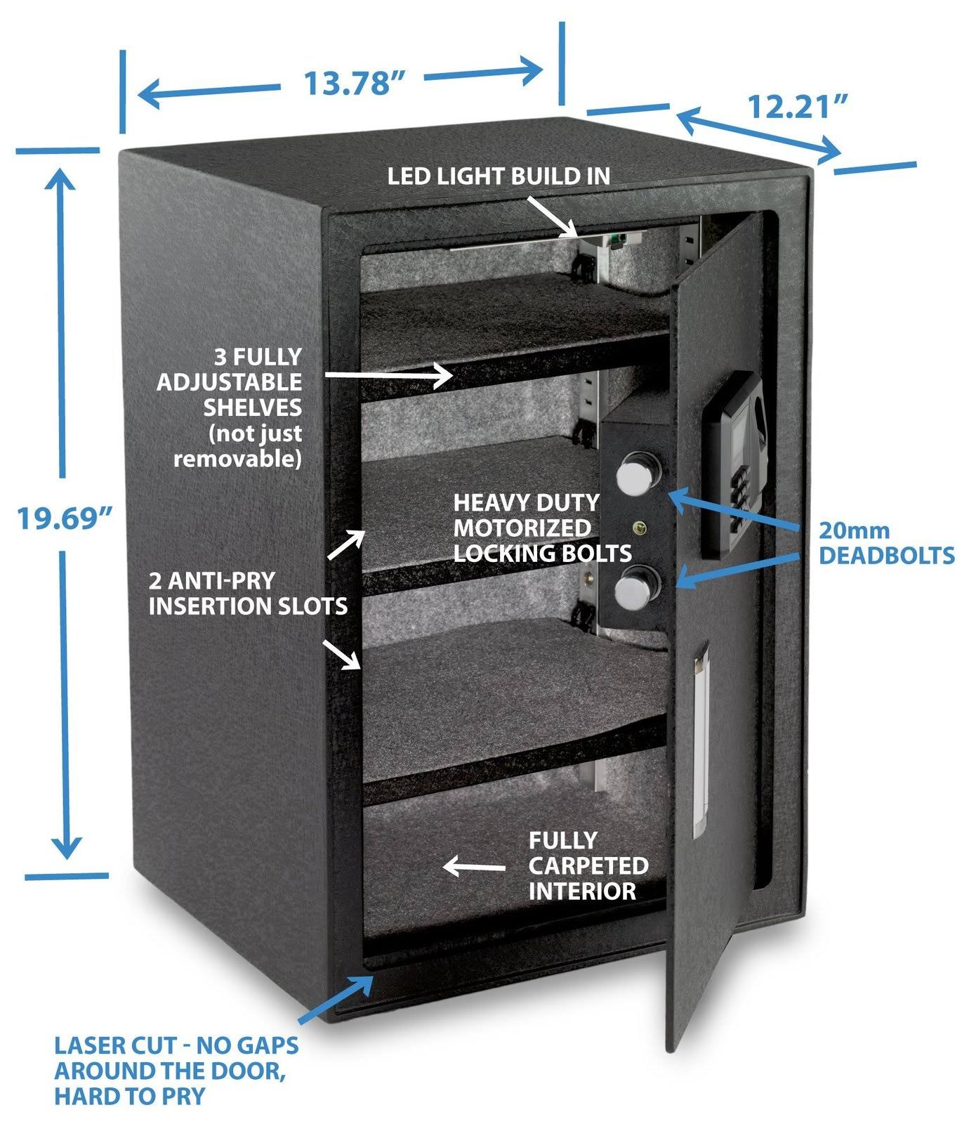 Viking Security Safe VS-50BLX Large Biometric Safe Fingerprint Safe