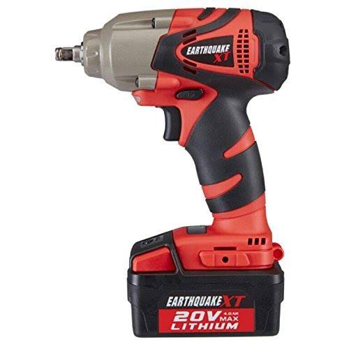 Earthquake 20V Max Lithium-Ion Cordless 3/8 in. Xtreme Torque Impact Wrench Kit