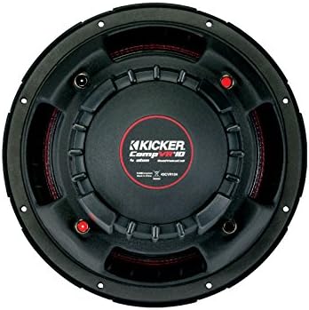 KICKER CVR104 (43CVR104) CompVR 10-Inch (25cm) Subwoofer, Dual Voice Coil, 4-Ohm, 350W