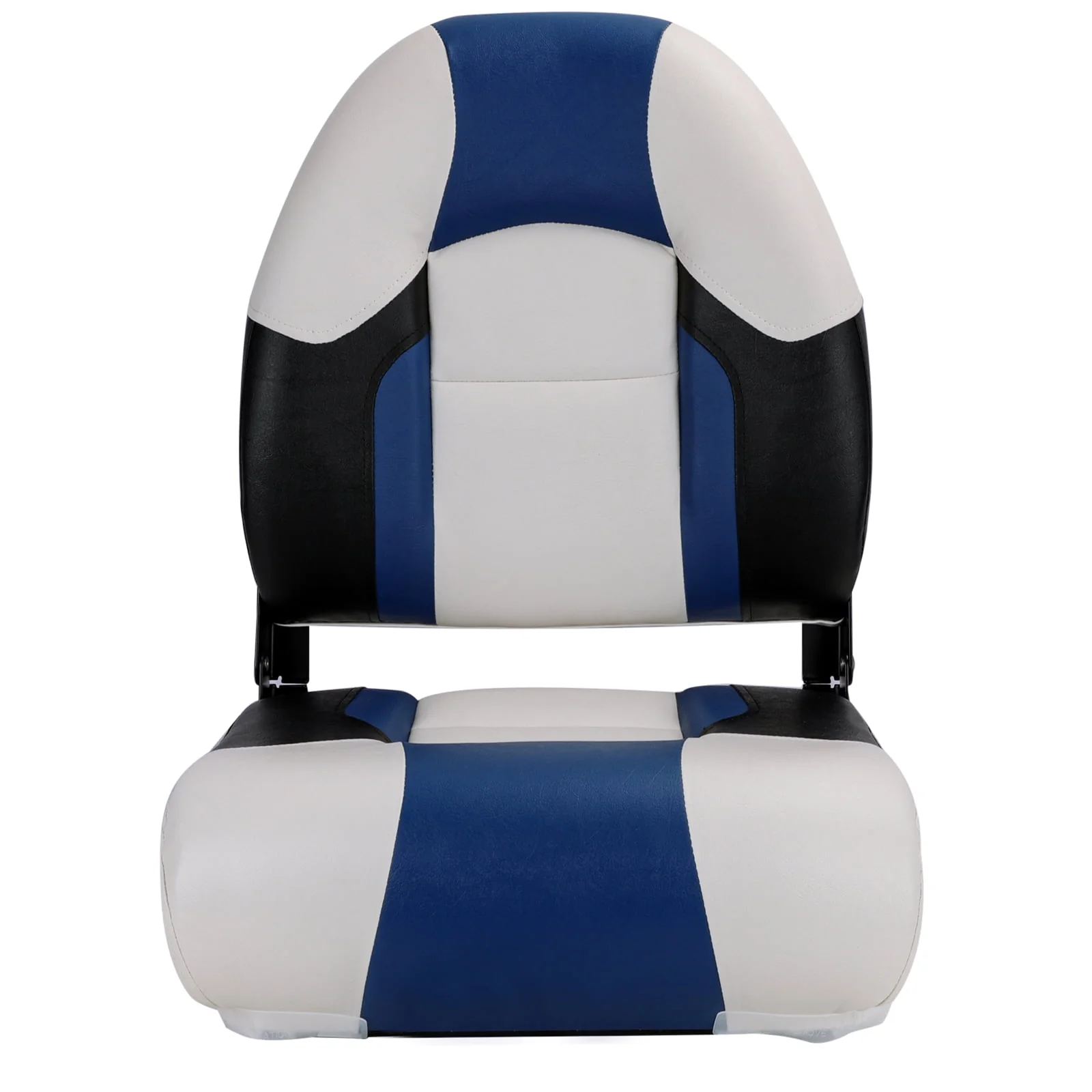 NORTHCAPTAIN S1 Pro Premium High Back Folding Boat Seat,Stainless Steel Screws Included,Charcoal/Black(2 Seats)