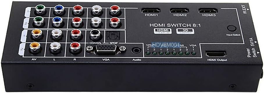 Multi-Input HDMI VGA Component YPbPr Composite RCA A/V to 1080p HDMI Converter Switcher