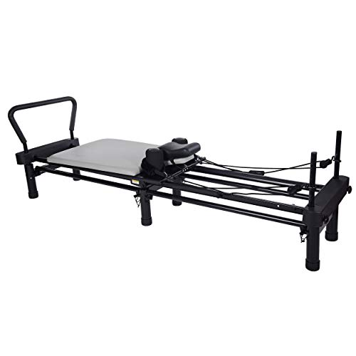 AeroPilates Premier Reformer - Pilates Reformer Workout Machine for Home Gym - Cardio Fitness Rebounder - Up to 300 lbs Weight Capacity