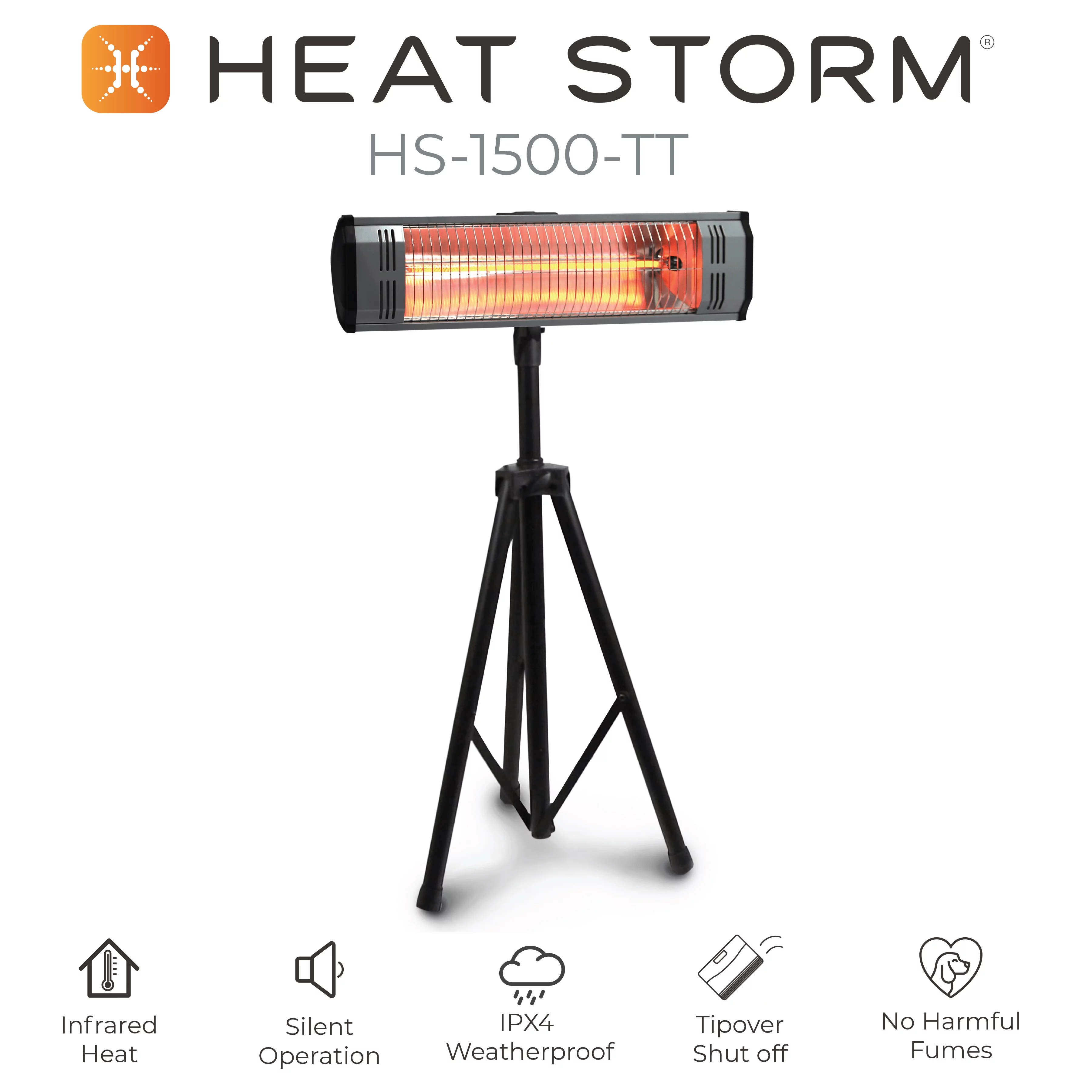 Heat Storm Infrared Tradesman 1500 Watt Electric, Outdoor Heater with Tripod, Brand New!
