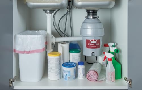 Waste King L-5000TC Batch Feed Garbage Disposal with Power Cord, 3/4 HP