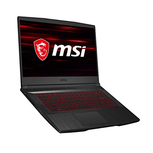 MSI GF63 THIN 9RCX-818 15.6" Gaming Laptop, Thin Bezel, Intel Core i7-9750H, NVIDIA GeForce GTX 1050 Ti, 8GB, 256GB NVMe SSD