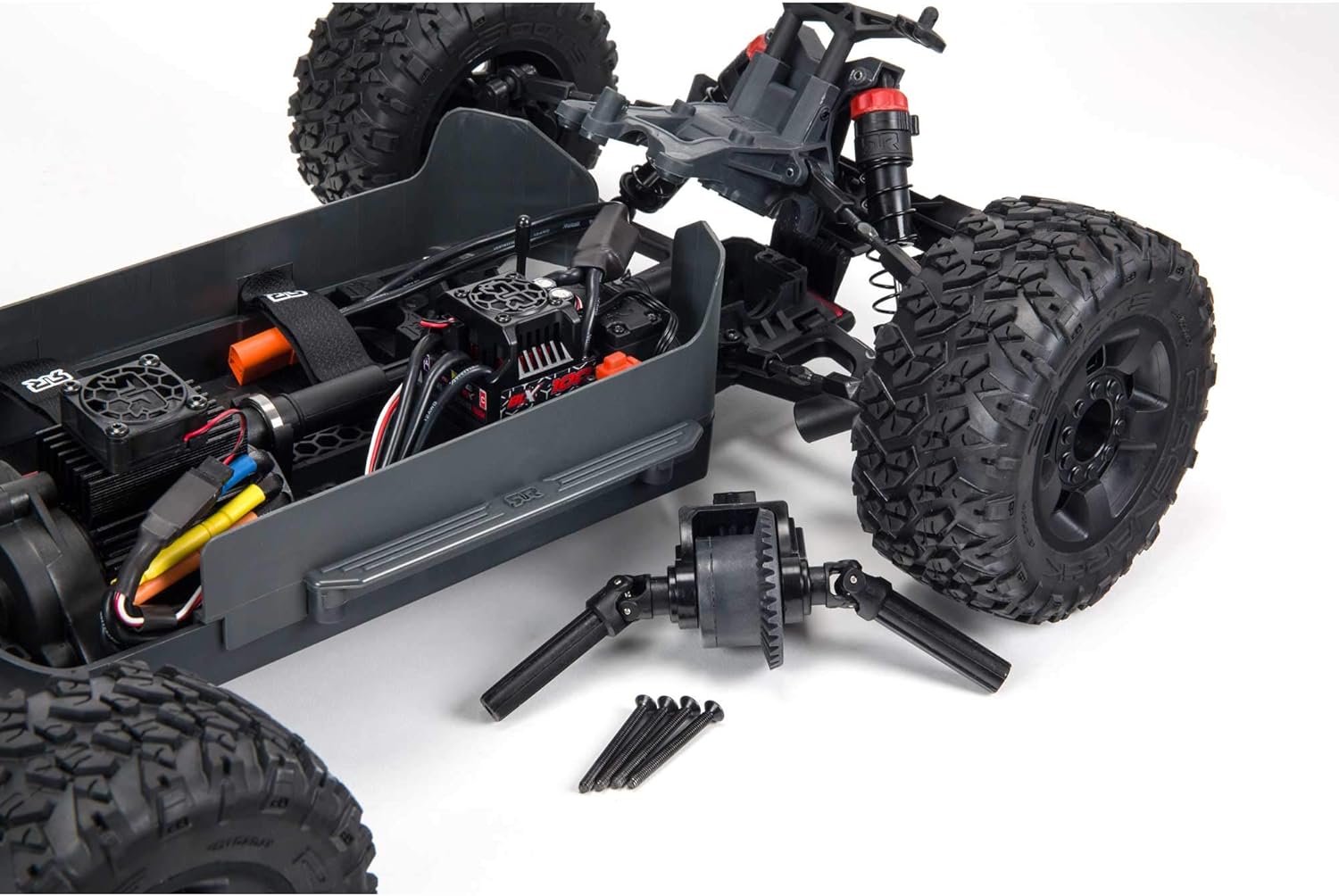 ARRMA 1/10 BIG ROCK 4X4 V3 3S BLX Brushless Monster RC Truck RTR (Transmitter and Receiver Included, Batteries and Charger Required), Black, ARA4312V3