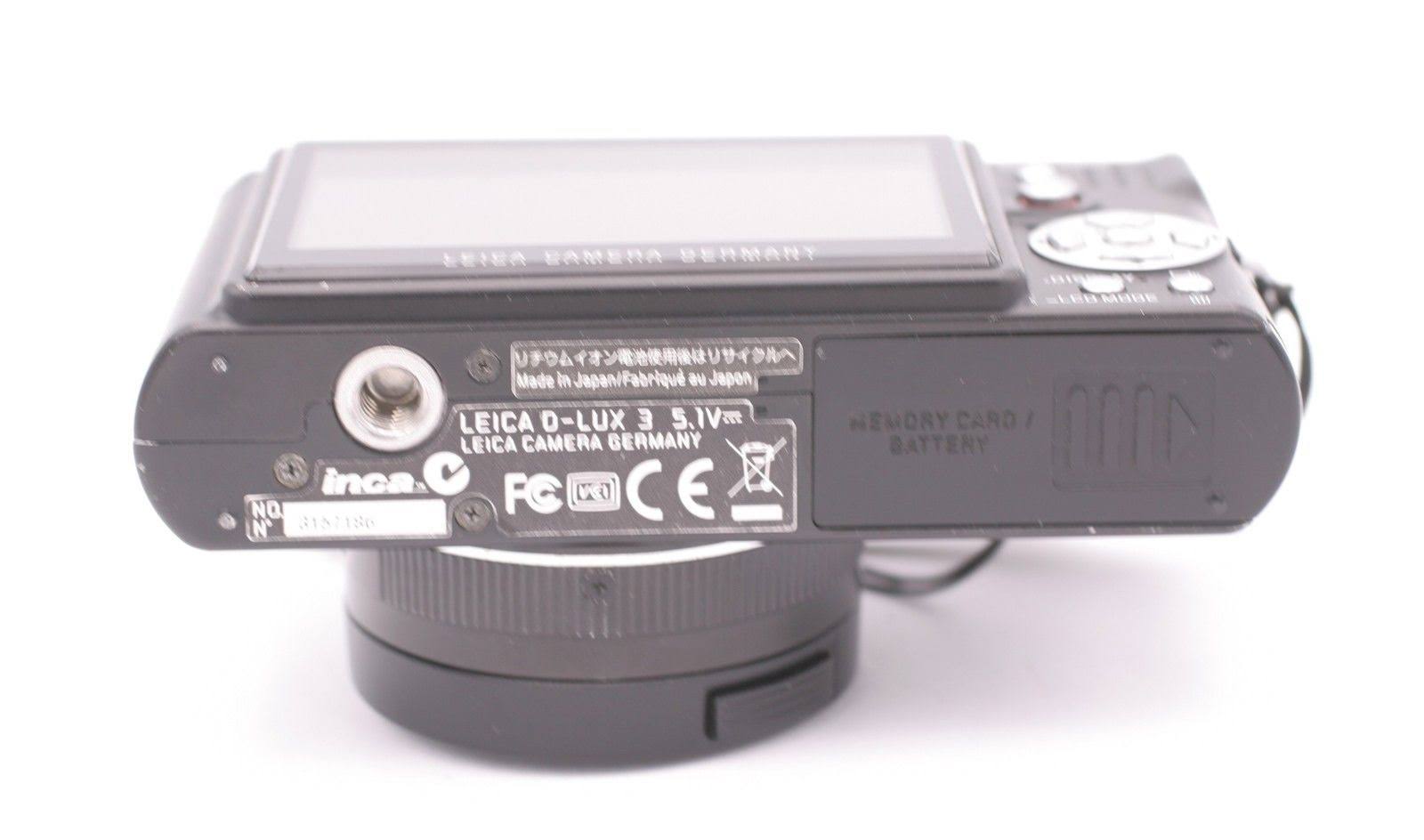 Leica D-LUX 3 10.0 MP Digital Camera - Black
