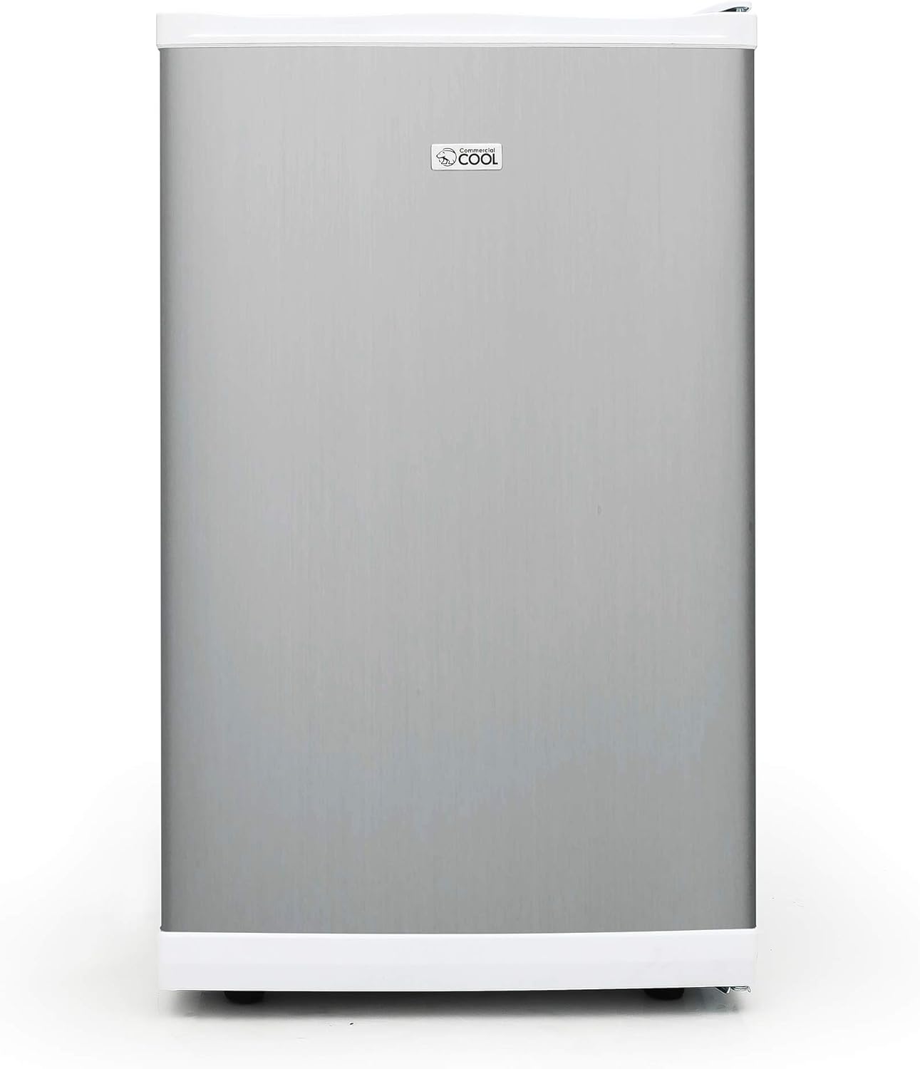 Commercial Cool Upright Freezer, Stand Up Freezer 2.8 Cu Ft with Reversible Door, White with VCM Door