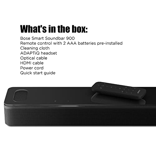 Bose Smart Soundbar 900 Dolby Atmos with Alexa Built-In, Bluetooth connectivity