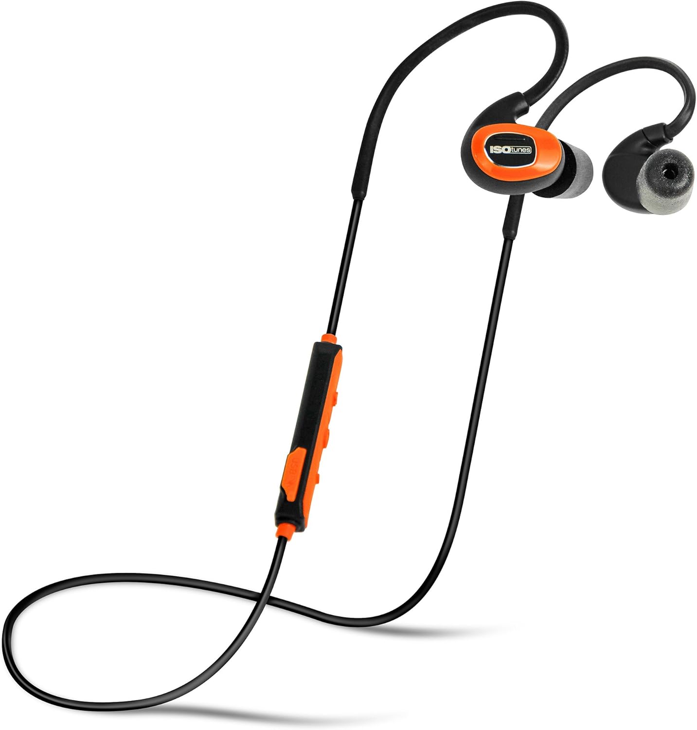 ISOtunes PRO Bluetooth Earplug Headphones, 27 dB Noise Reduction Rating, 10 Hour Battery, Noise Cancelling Mic, OSHA Compliant Bluetooth Hearing Protector (Matte Black)