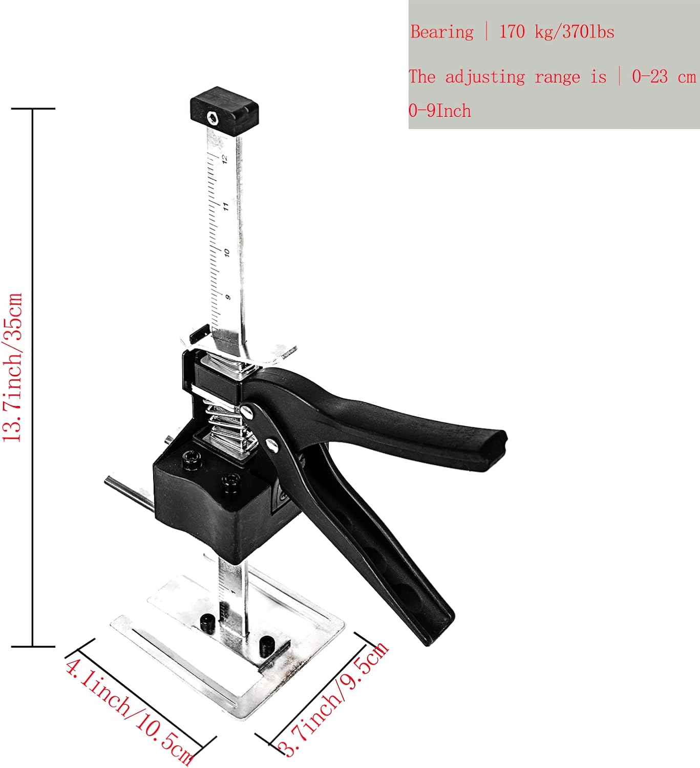 Labor Saving Arm Jack with Ruler 2 Pack, Effort Elevator Hand Tool, Lifting Tool for Door/Flooring/Window/Cabinet/Deck/Furniture (13.7Inch)