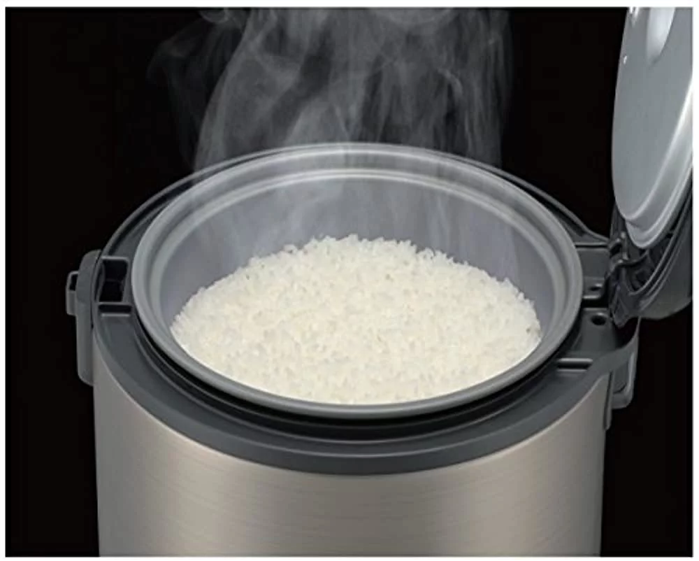 Tiger JNP-S10U-HU 5.5-Cup (Uncooked) Rice Cooker and Warmer, Stainless Steel Gray
