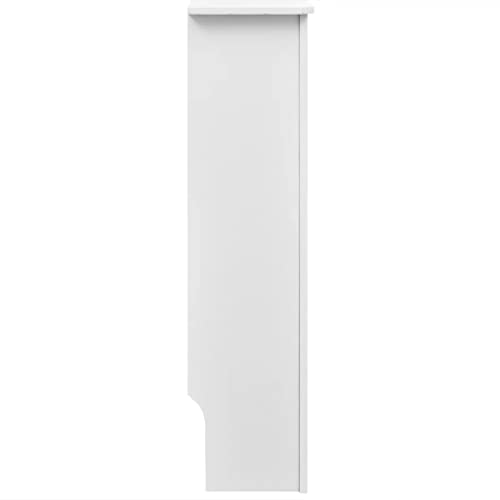 loibinfen MDF Radiator Cover Heater Cover Cabinet Shelf Household Appliance Heating Accessories Home Improvement Furniture Heat Sink White