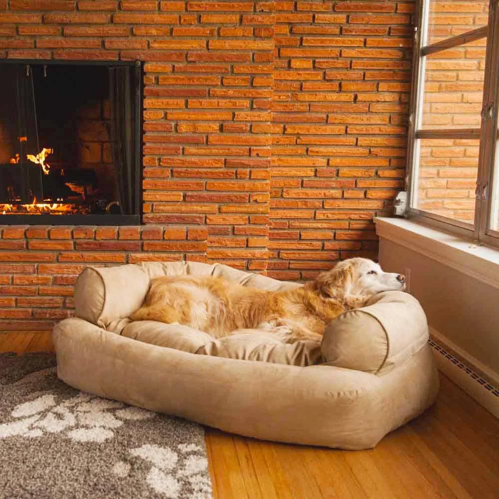 Snoozer Overstuffed Luxury Pet Sofa Large Anthracite