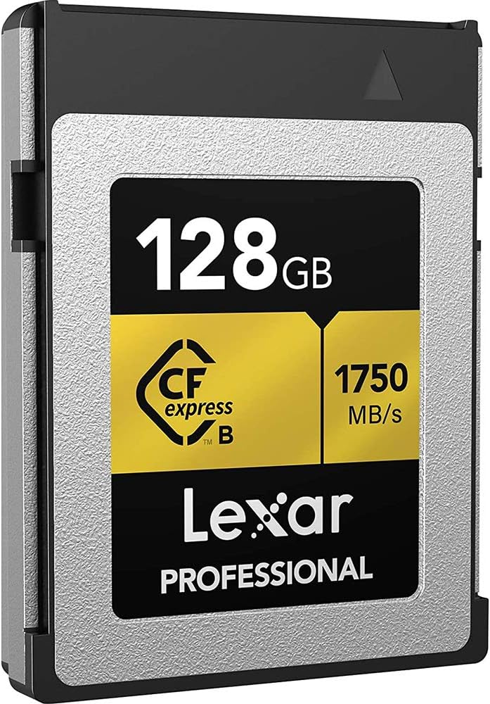 Lexar LCFX10-128CRBNA 128GB Professional CFexpress (CFX) Type B Memory Card Bundle Professional CFexpress Type B USB 3.1 Reader and Deco Gear 6 x 6 inch Microfiber Cleaning Cloth