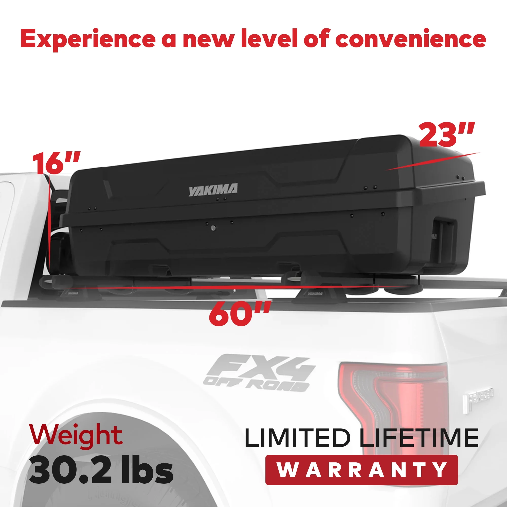 Yakima DeepSpace 10, 10 cu ft Vehicle Cargo Box with Mounting Hardware