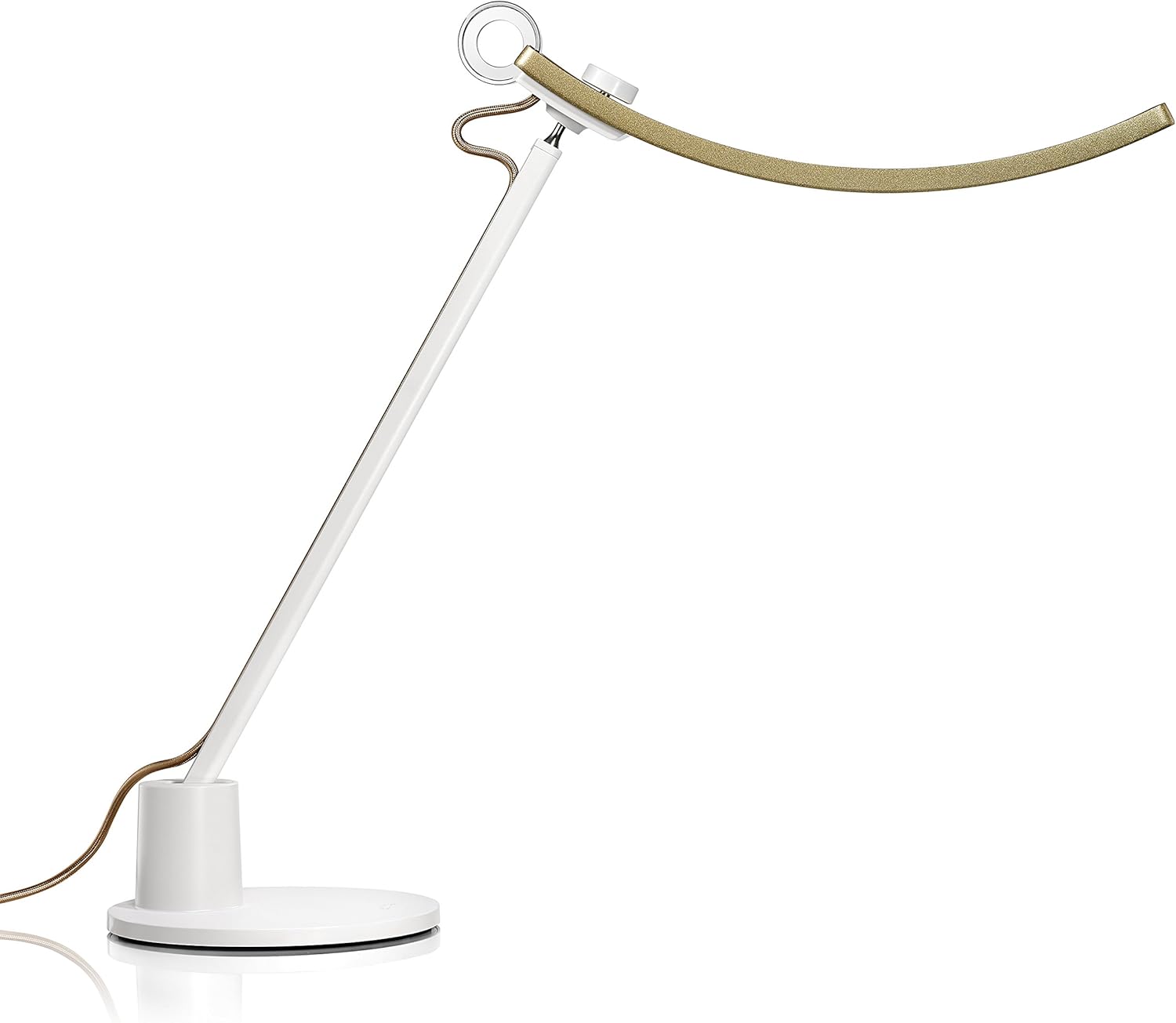 BenQ eReading LED Desk Lamp/Task Lamp/Swing Arm Lamp: Eye-Care, Auto-Dimming, CRI 95, 13 Color Temperatures, 35” Wide Illumination for Home Office, Bedroom, Living Room (Silver)