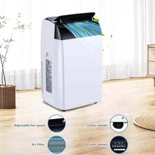 12000 BTU Portable Air Conditioners with Remote Control 3-in-1 Free Standing Cooling AC Unit with Fan & Dehumidifier, Cools Room up to 550 Sq. Ft