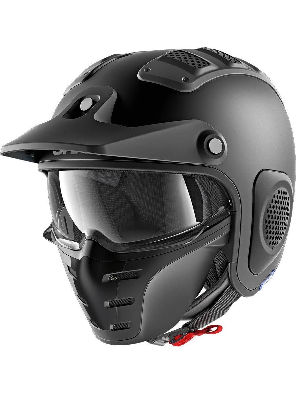 Shark X-Drak Blank Mat Helmet-Black-L