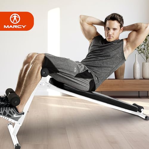Marcy Utility Slant Board Exercise Bench for Strength Training and Home Gym Workouts