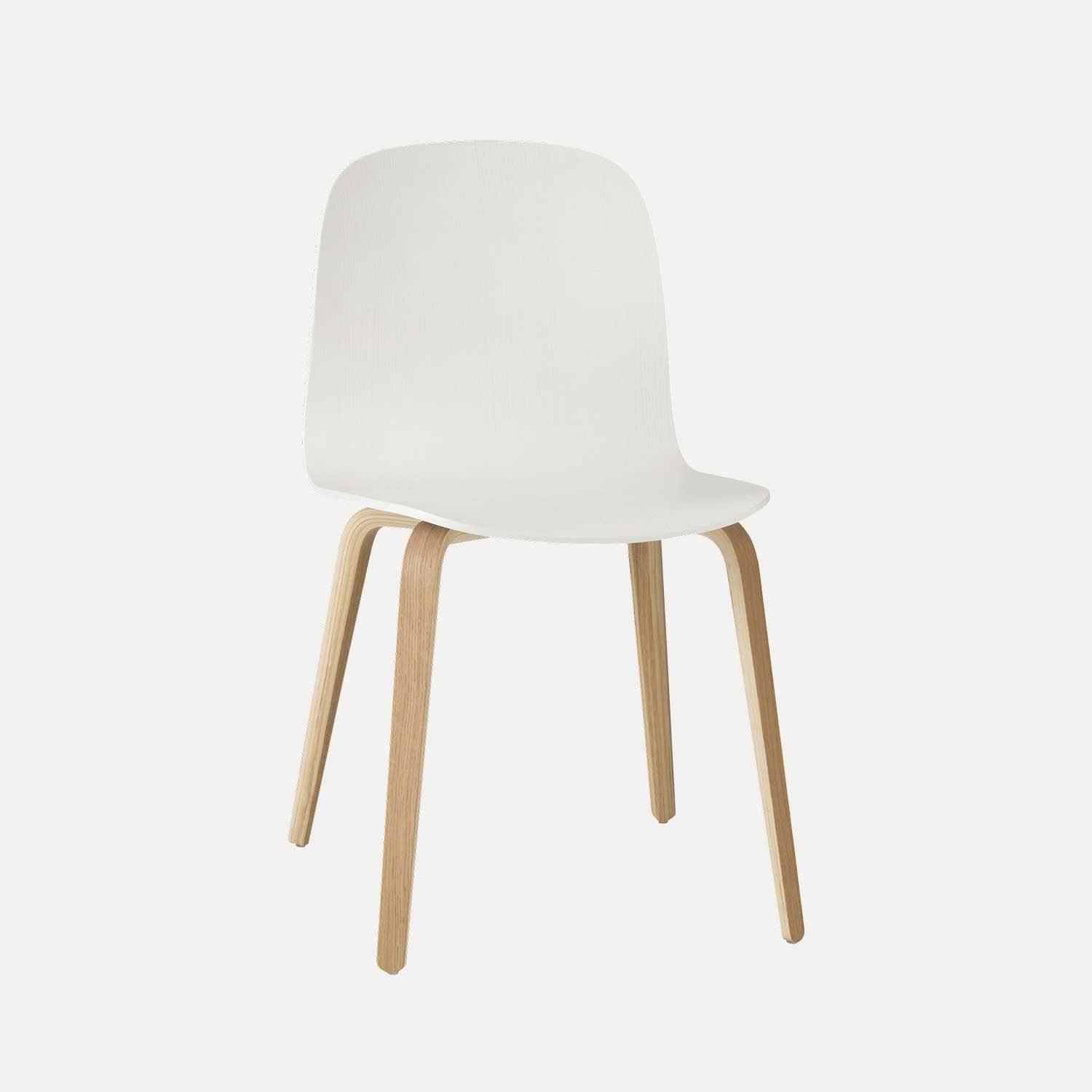 Muuto Visu Chair - Wood Base - Oak / White