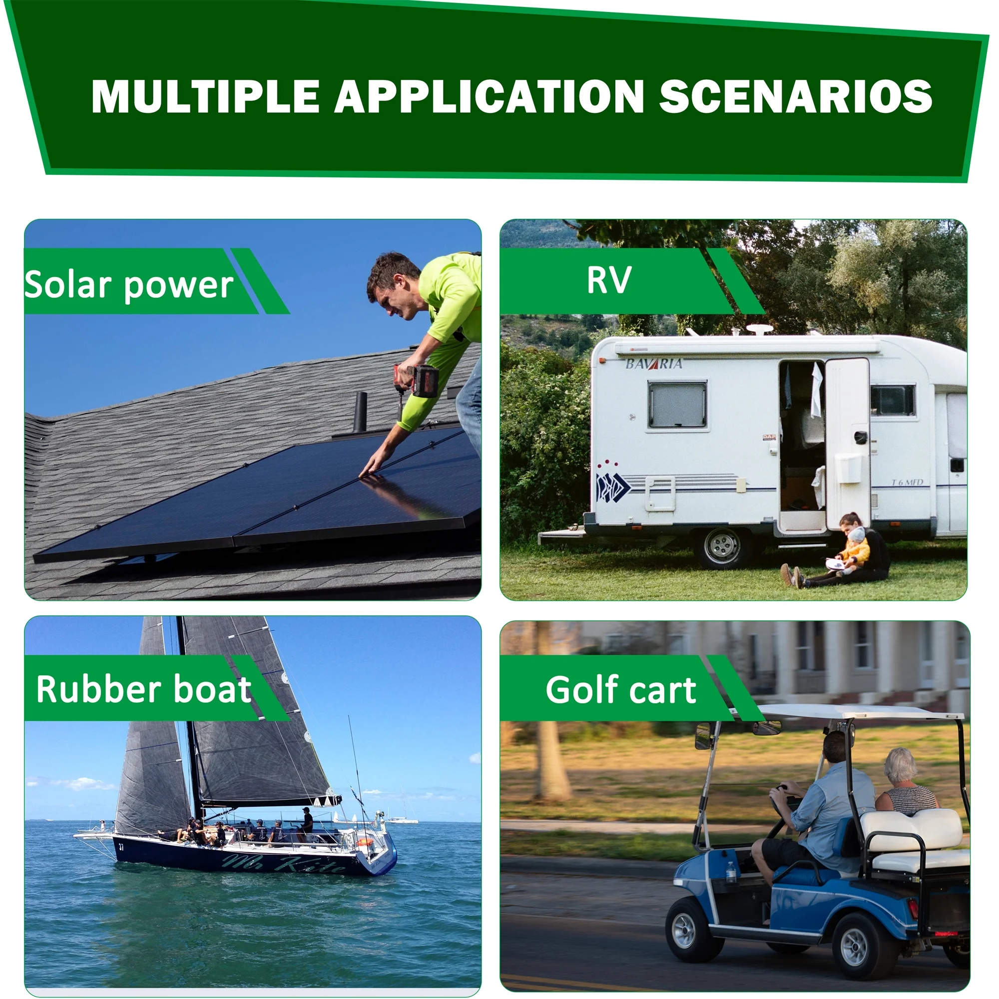 12V LiFePo4 Battery 12V 100AH Lithium Iron Battery 4000+ Cycles for RV Off-grid Home Back-up Solar