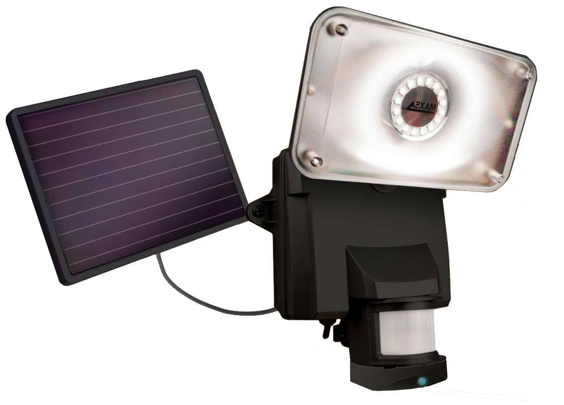 Maxsa Innovations Solar Powered Security Video Camera Floodlight