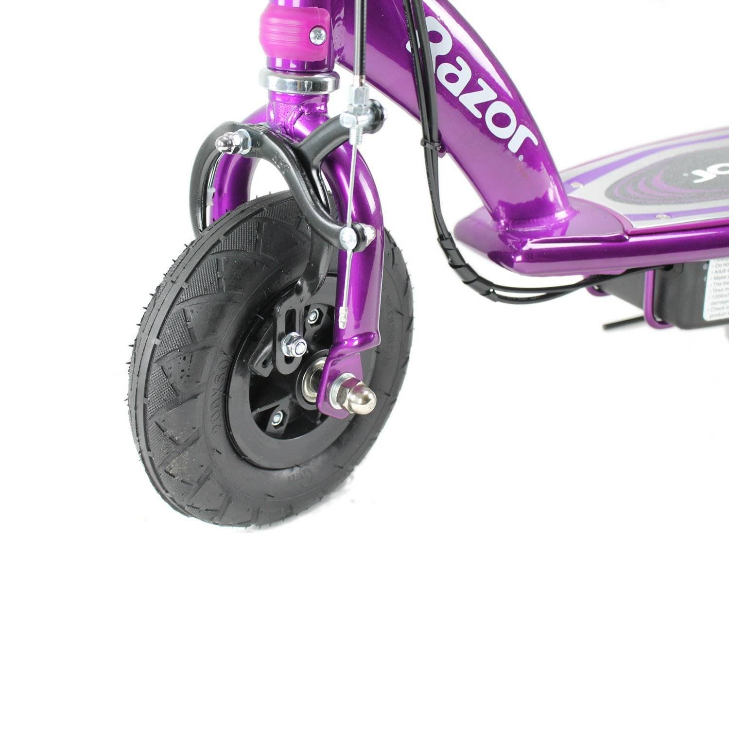 Razor E100 Motorized Rechargeable Electric Powered Kids Scooter, Purple (2 Pack)