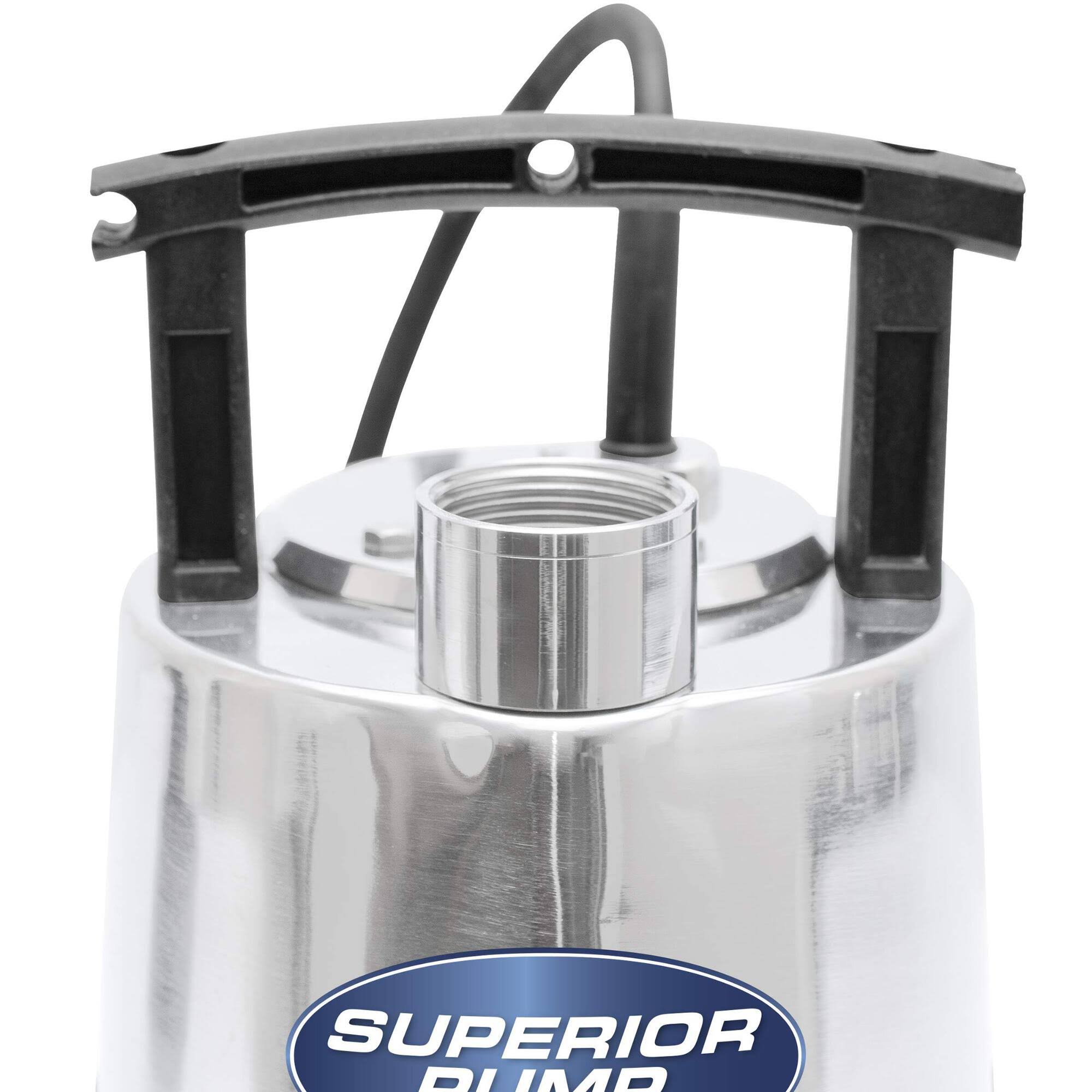 Superior Pump 91392 Stainless 1/3 HP Steel Utility Pump