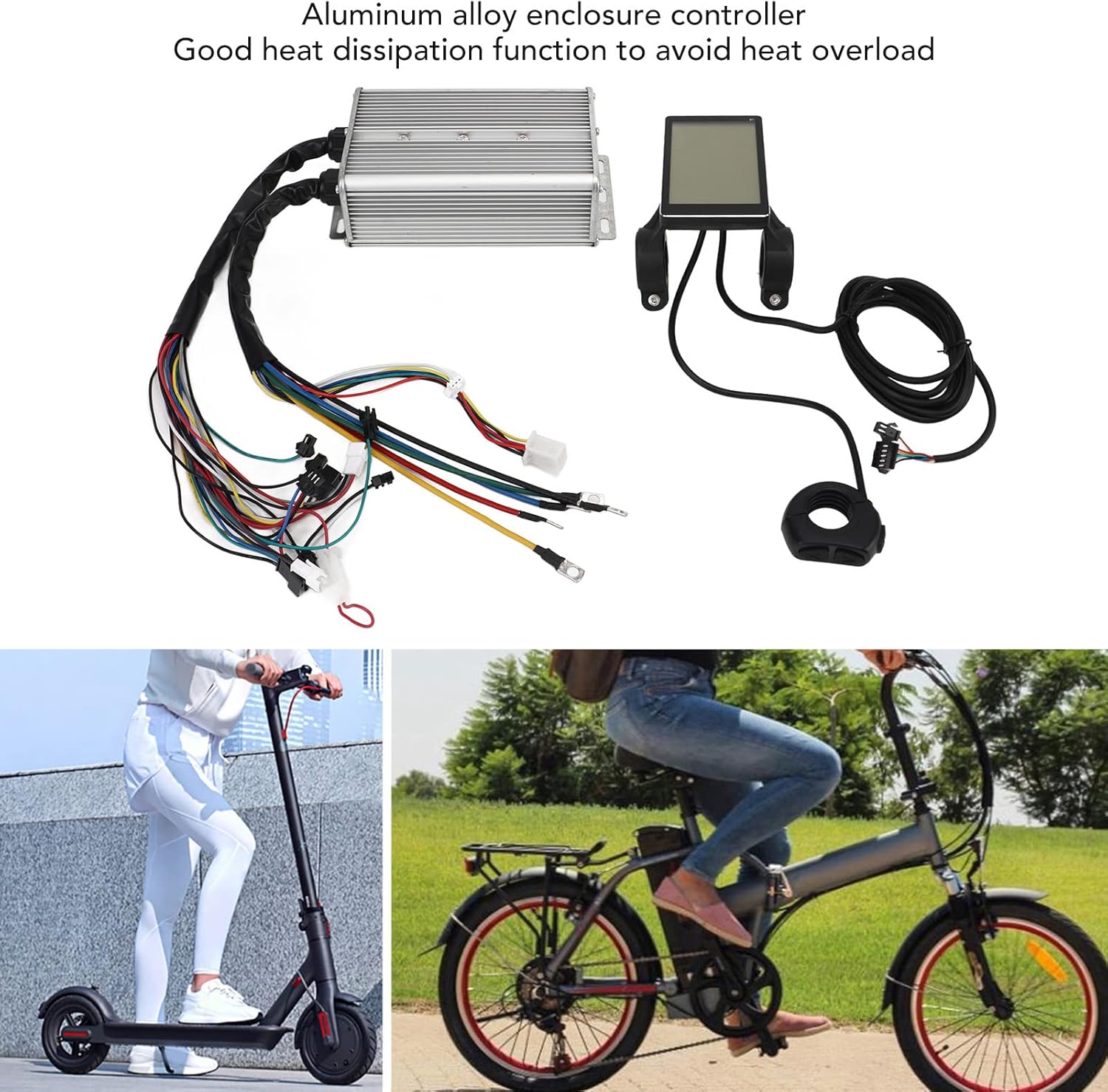 Motor Controller with M5 Panel,1500W 48V 60V Electric Scooter Bike Brushless Motor Speed Controller Replacement Accessories