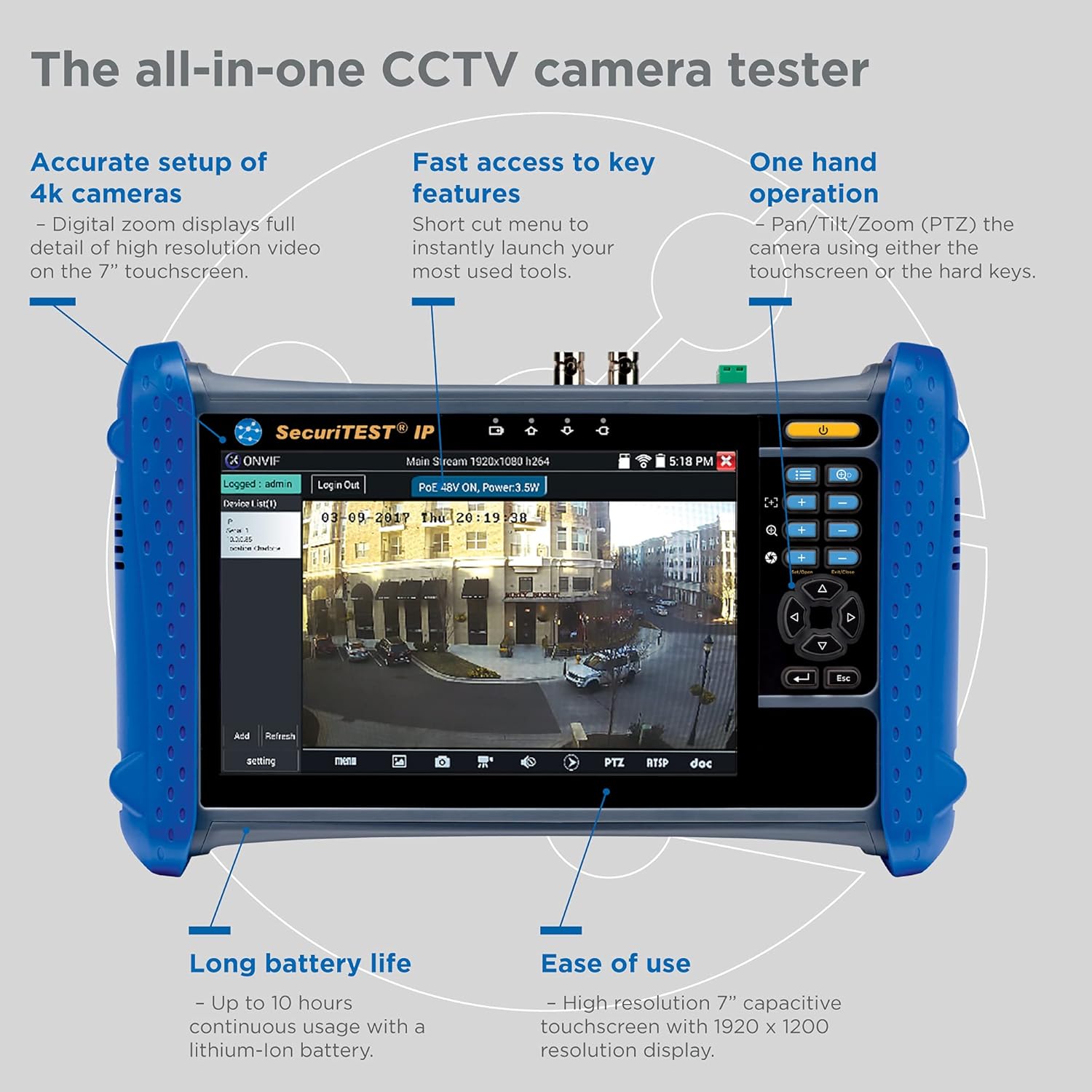 TREND Networks | SecuriTEST IP Bundle | CCTV Camera Tester for IP Digital (R171000) + VDV II Plus (R158002)