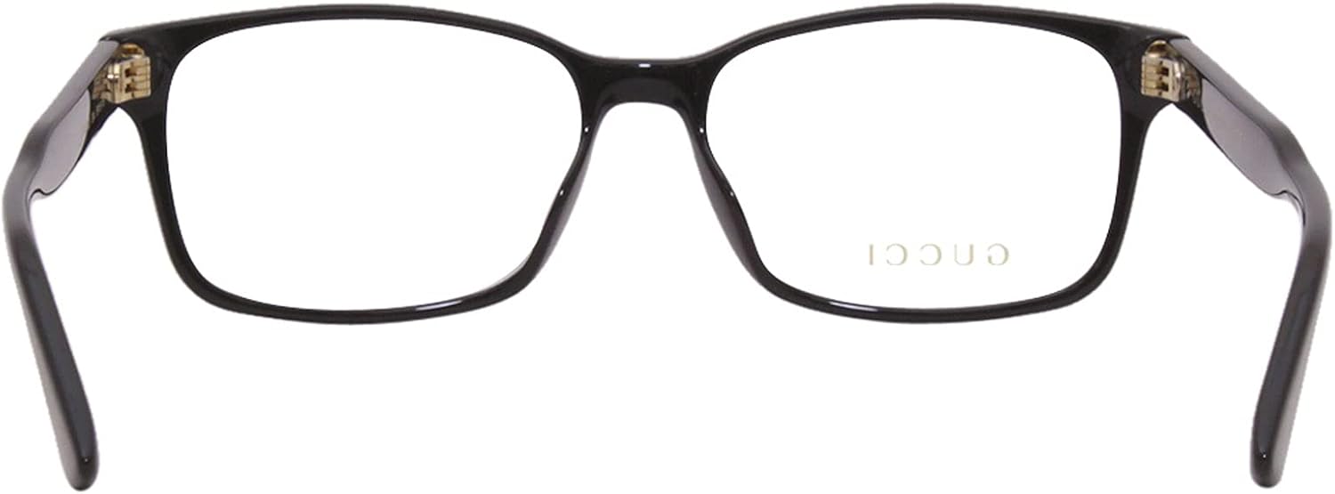 Gucci GG 0826O 004 Black Plastic Rectangle Eyeglasses 55mm