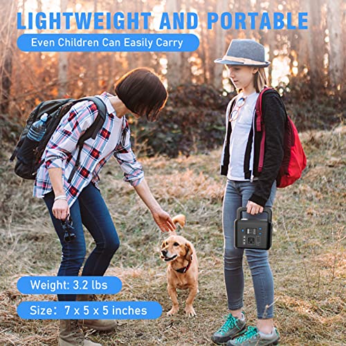powkey Portable Power Station 800W with 3 AC Outlets, 110V/740Wh Solar Generator(Solar Panel Optional), 200,000mAh Emergency Backup Lithium-ion Battery for Outdoors Travel RV Trip Camping CPAP Machine
