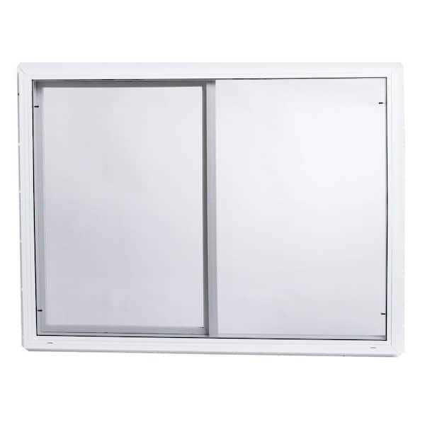 TAFCO Windows 35.5 in. x 23.5 in. Utility Left-Hand Single Slider Vinyl Window Dual Pane Insulated Glass and Screen - Shop Hardware Tools Online Store