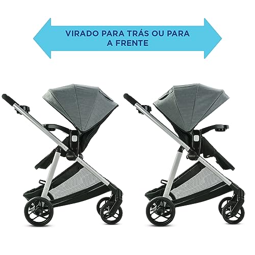 Graco Modes Element LX Travel System | Includes Baby Stroller with Reversible Seat, Extra Storage, Child Tray, One Hand Fold and SnugRide 35 Lite LX Infant Car Seat, Lynwood