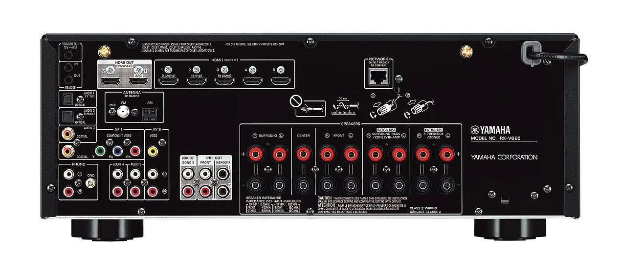 Yamaha MusicCast RX-V685 Bundle - Black