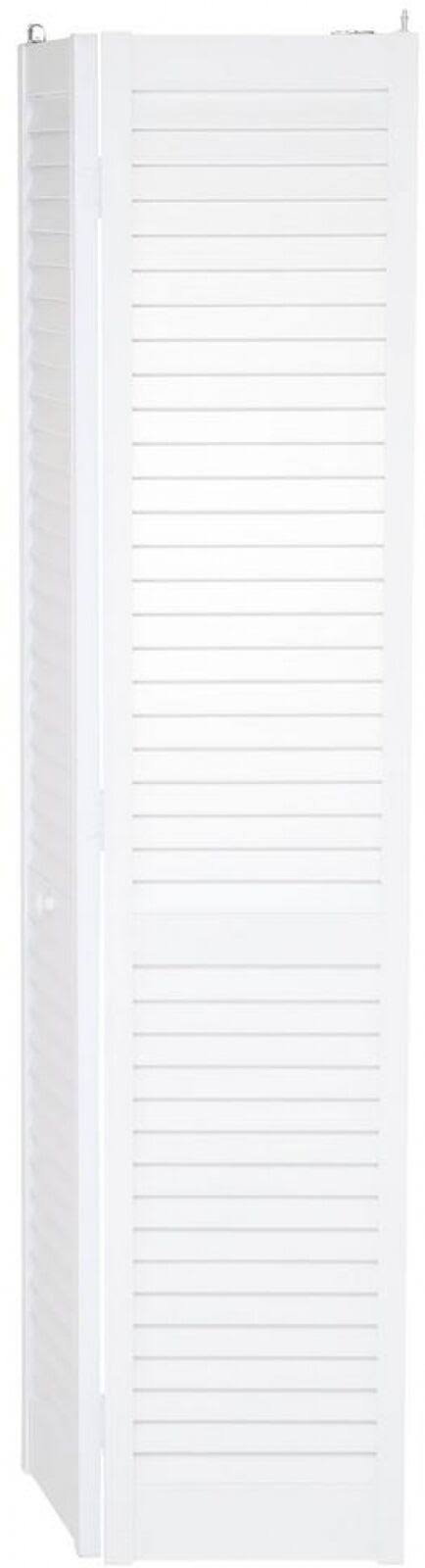 Seabrooke PVC Louvered Bifold DOOR, White, Size: 32 inch x 80 inch