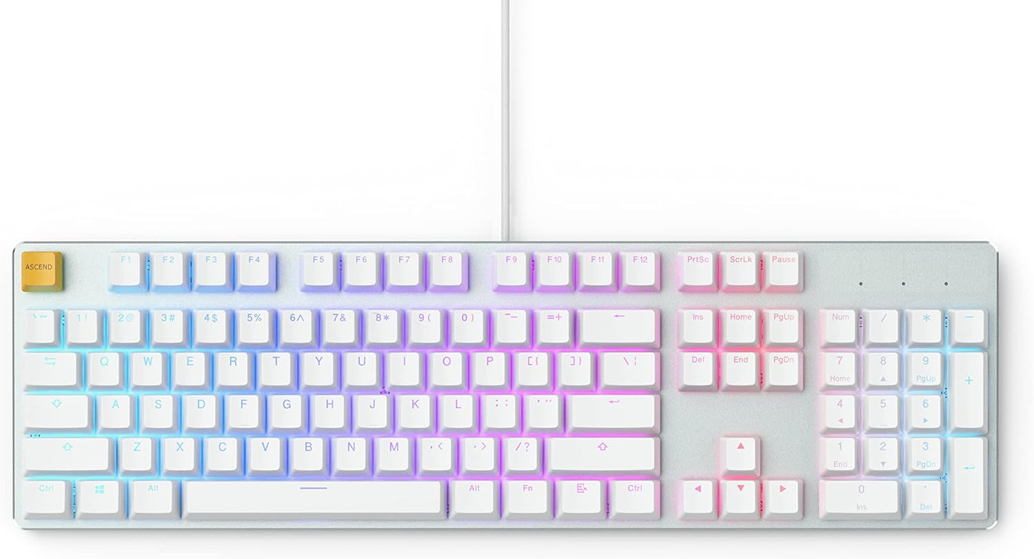 Glorious GMMK Modular Mechanical Gaming Keyboard - 60% Compact Size (61 Key) - RGB LED Backlit, Brown Switches, Hot Swap Switches (Black)(GMMK-Compact-BRN)