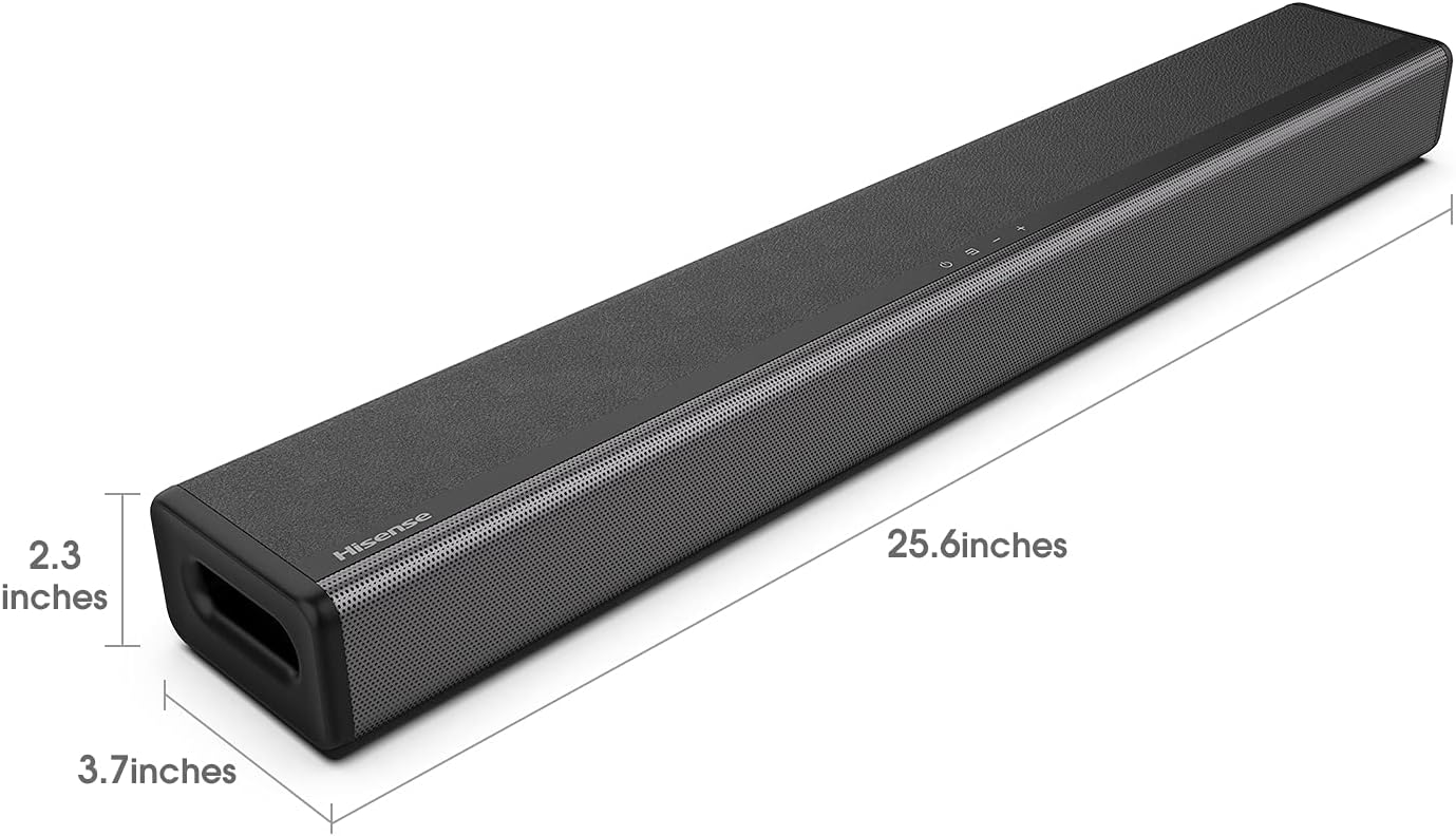 Hisense 50-Inch Class R6 Series 4K UHD Smart Roku TV (50R6G) HS214 2.1ch Sound Bar Bundle