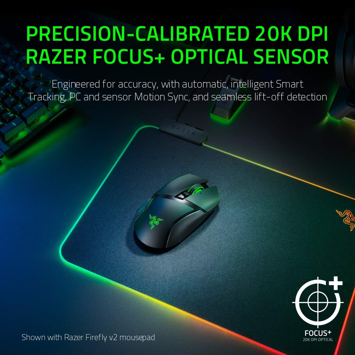 Razer Basilisk Ultimate Hyperspeed Wireless Gaming Mouse: Fastest Gaming Mouse Switch, 20K DPI Optical Sensor, Chroma RGB Lighting, 11 Programmable Buttons, 100 Hr Battery, Classic Black Pack of 2