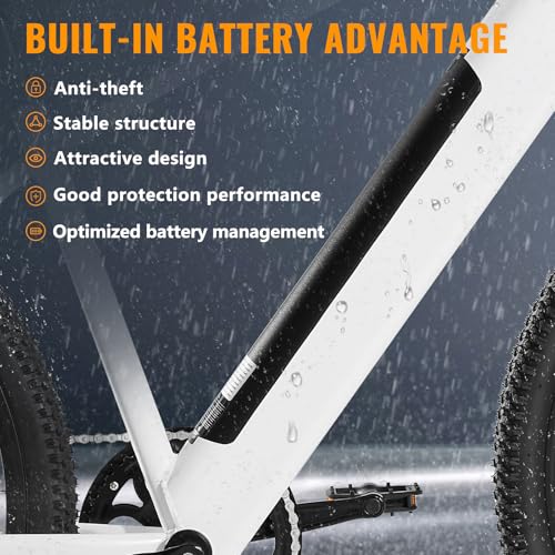 Electric Bike for Adults,26”Electric Mountain Bike 432Wh Removable Internal Battery & LCD Display, with 7-Speed, 20MPH 350W Brushless Motor Commuter Electric Bicycle