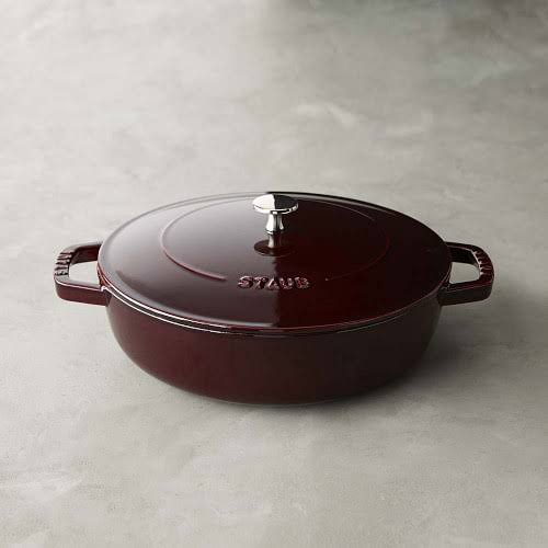 Staub Cast Iron 4-Quart Braiser - Grenadine