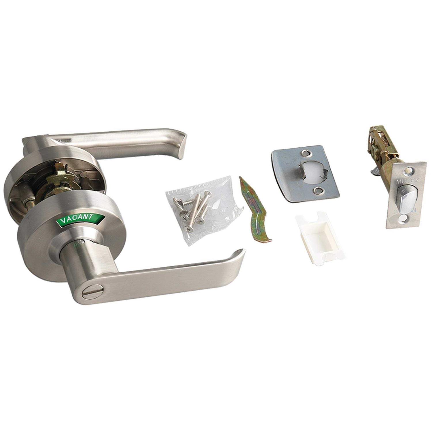 Bathroom Privacy Lever Lock with Large Indicator for Men Women Restroom Inuse or Vacant