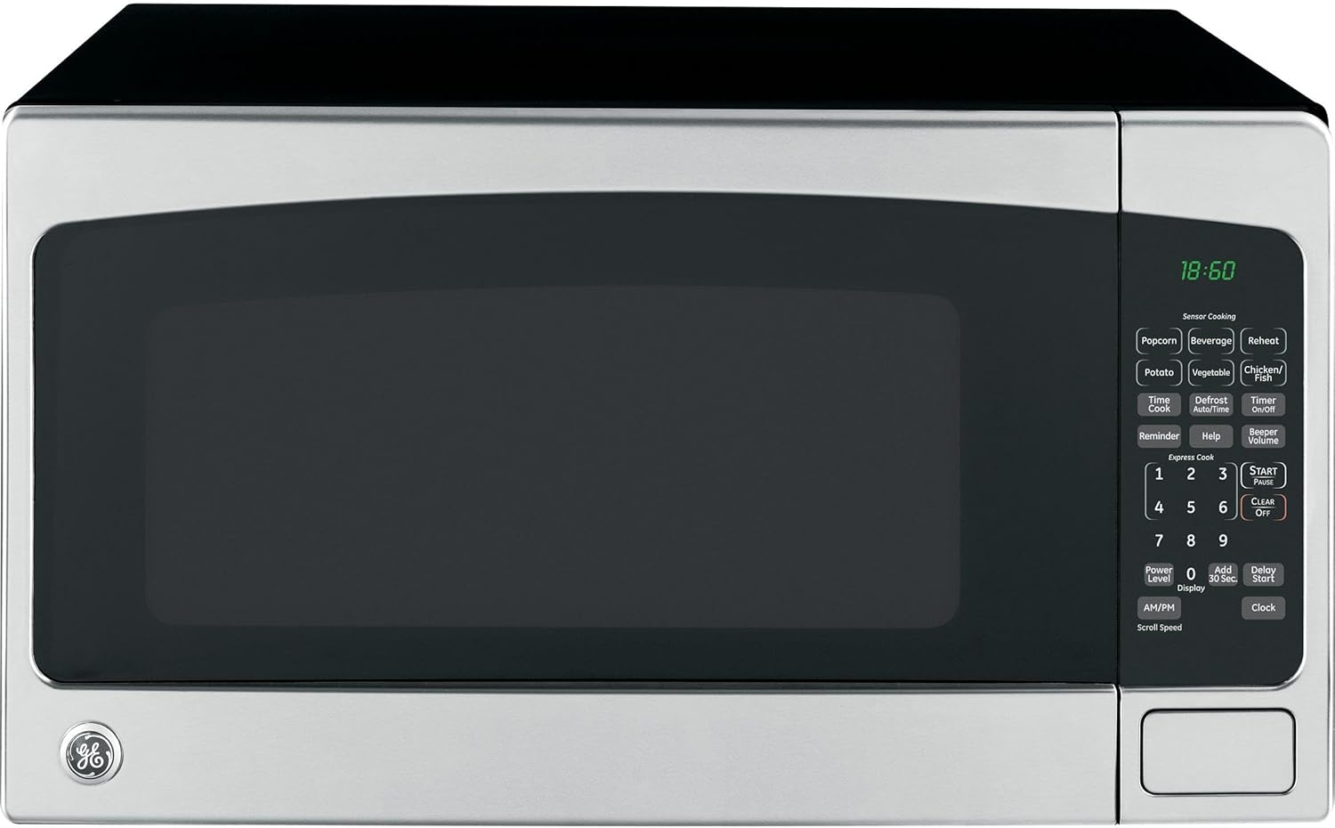 GE JES2051SNSS Countertop Microwave, 2.0, Stainless Steel