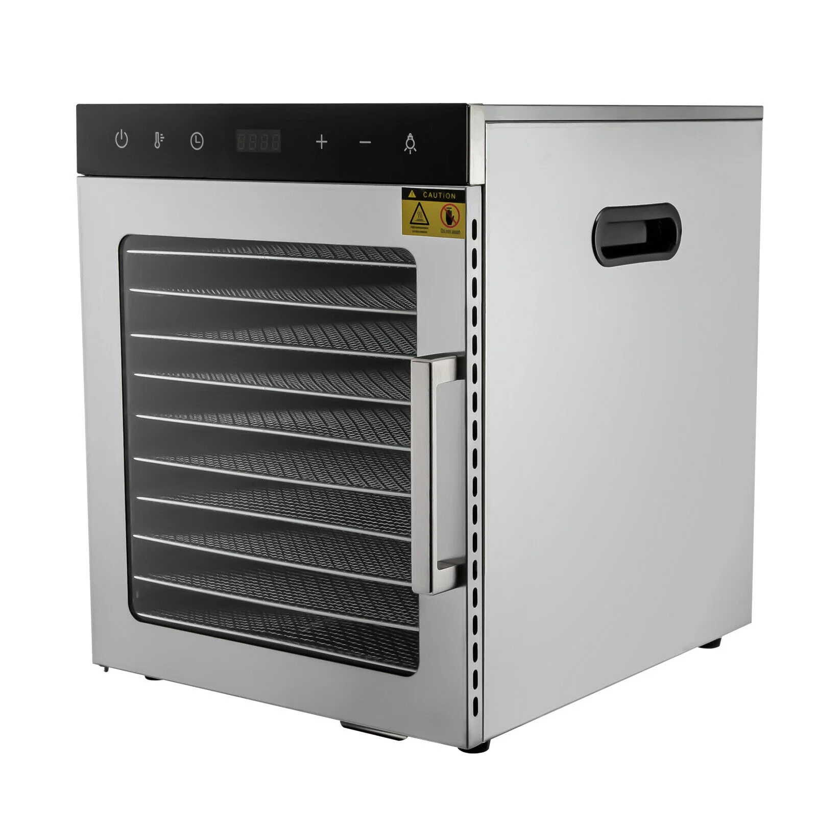 10 Trays Food Dehydrator Machine Stainless Steel Meat Jerky Dryer with Timer